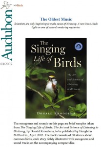 Audubon--oldest music